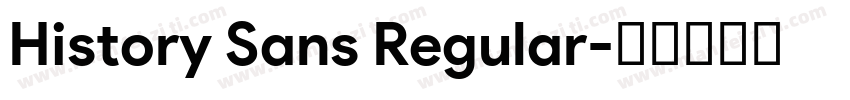 History Sans Regular字体转换